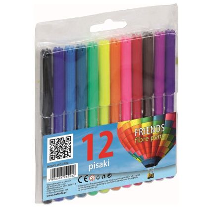 Флумастери Fiorello 12 цвята