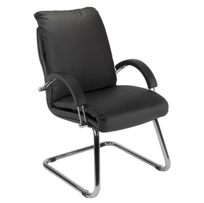 ПОСЕТИТЕЛСКИ  СТОЛ Nadir Steel CF/LB SP Естествена Кожа 