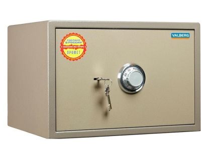 Метален сейф ASM 30 CL - 300x440x355мм със сейфова брава и допълнително кодово механично устройство с постоянен код