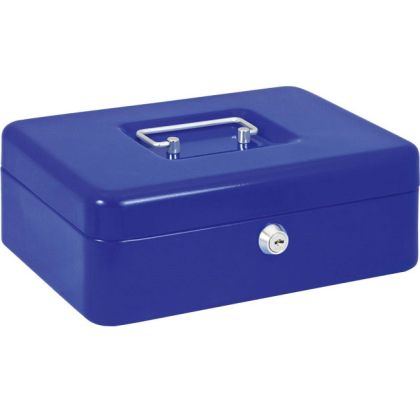 Метална каса за пари Yanda 200x160x90мм - синя