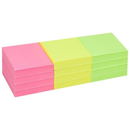 Самозалепващи листчета Office Point Неон - 50х40mm - 12бр.