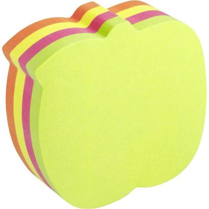 Самозалепващи листчета Info Notes Ябълка неон - 70х70mm - 200л.