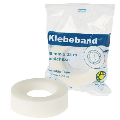 Невидима канцеларска лента тиксо Office Point - 19mm x 33m