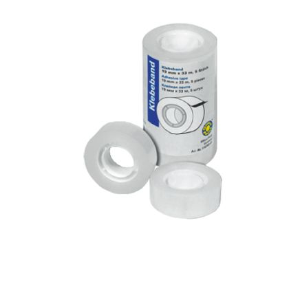 Лепяща канцеларска лента тиксо Office Point - 19mm x 33m - безцветна