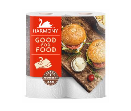 Кухненски ролки Harmony Good for Food трипластова 2 бр.