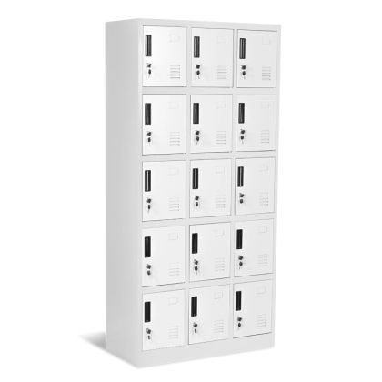 Метален шкаф Carmen CR-1245 K сив - 900x400x1850mm