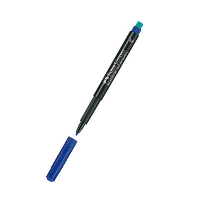 Перманентен тънкописец Faber-Castell 1525 OHP M - син, зелен, червен, черен