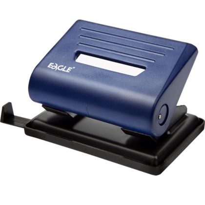 Перфоратор Eagle 837 до 25листа - син, черен
