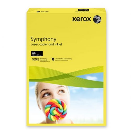 ЦВЕТНА ХАРТИЯ Xerox жълт пастел A4 500 л. 80g  