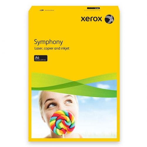 ЦВЕТНА ХАРТИЯ Xerox тъмно жълт A4 500 л. 80g  