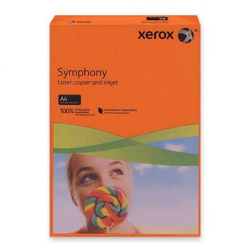 ЦВЕТНА ХАРТИЯ Xerox оражев A4 500 л. 80g  