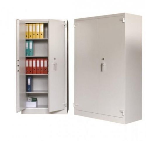 ОГНЕУПОРЕН МЕТАЛЕН ШКАФ 126x55x195 сm - сив 