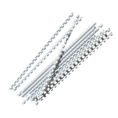 Пластмасови гребени  за подвързване  10 mm до 60 листа Бял 100 бр .