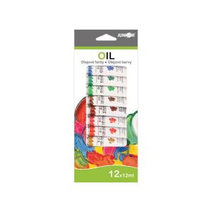 Маслени бои Junior 12 цвята, 12 ml