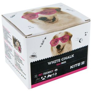 Тебешири Kite Dogs, бели 100 бр.
