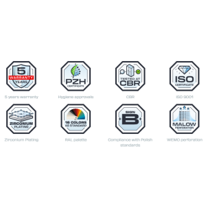 Метален гардероб SUS 333 W - 900x500x1800mm