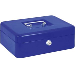 Метална каса за пари Yanda 200x160x90мм - синя