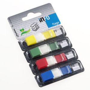 Лепящи индекси Info Notes PET - 12,5x43mm 4x36л.