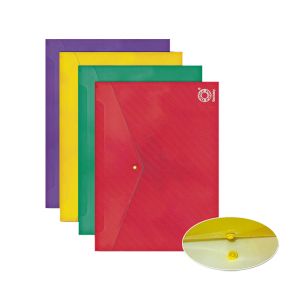 Папка джоб с копче Office Point de Luxe - А4