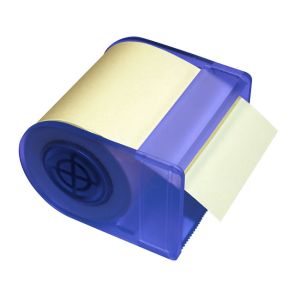 Самозалепващи листчета Info Notes ролка с диспенсър -  жълт 60mm х 10m