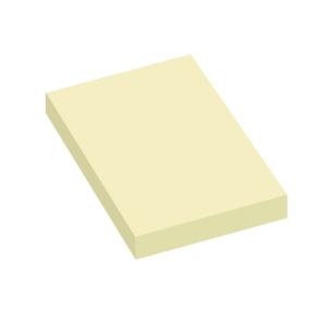 Самозалепващи листчета Info Notes жълт - 50х75mm - 100л.