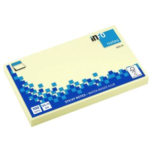 Самозалепващи листчета Info Notes жълт - 125х75mm - 100л.