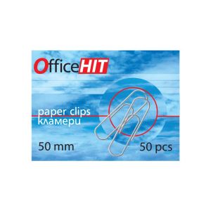 Кламери никелирани 50 mm OfficeHit 50 бр.