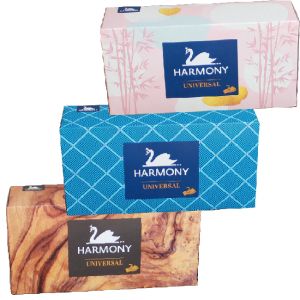 Козметични кърпи Harmony Universal в кутия, 2 пласта, 150 бр.