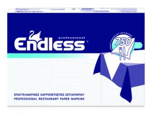 Салфетки Endless 24х24 cm 750 бр. бели