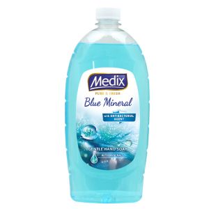 Течен антибактериален гел сапун за ръце пълнител Medix PURE & FRESH Blue Mineral - 800ml