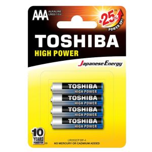 Батерия Toshiba High Power алкална 1.5V LR03/AAA 4 бр.
