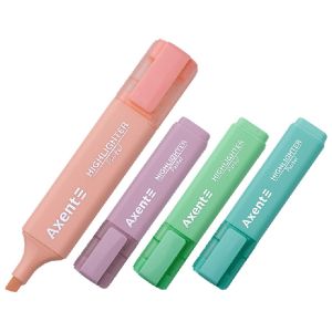 Комплект текстмаркери Axent 2537 - 1-5мм, пастел микс: 4 цвята
