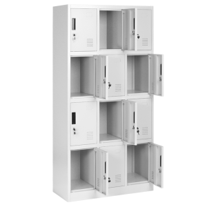 Метален шкаф Carmen CR-1258 J сив - 900x400x1850mm