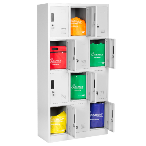 Метален шкаф Carmen CR-1258 J сив - 900x400x1850mm