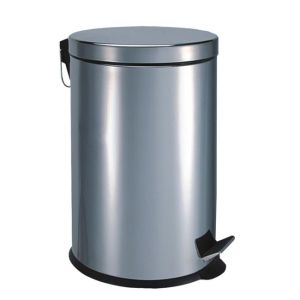 Кош с педал 12 l хром