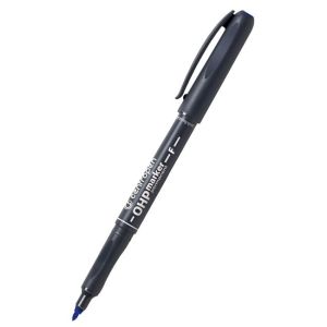 Перманентен тънкописец Centropen OHP F - син, зелен, червен, черен