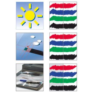 Перманентен тънкописец Faber-Castell 1513 OHP F - син, зелен, червен, черен