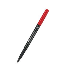 Перманентен тънкописец Faber-Castell 1525 OHP M - син, зелен, червен, черен