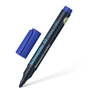 Перманентен маркер с объл връх Schneider Maxx 130: 3мм - син, зеле, червен, черен