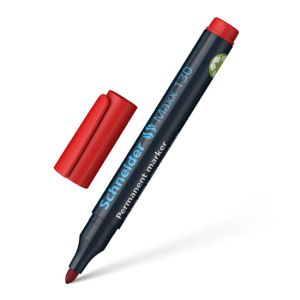 Перманентен маркер с объл връх Schneider Maxx 130: 3мм - син, зеле, червен, черен