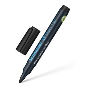 Перманентен маркер с объл връх Schneider Maxx 130: 3мм - син, зеле, червен, черен