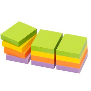 Самозалепващи листчета Info Notes Spring микс - 4 неонови цвята