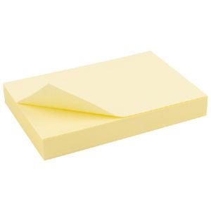 Самозалепващи листчета Delta -  50x75мм, жълти, 100л.