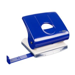 Перфоратор Office Point N25 Metal до 25 листа - син, черен