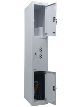 Метален гардероб за съблекалня ML 13-30 - 1830x300x500мм