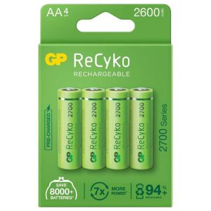 Презареждаща акумулаторна батерия GP R6 AA 2700mAh NiMH - 4бр.