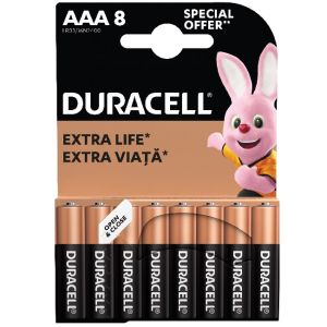 Батерия Duracell 1.5V LR3/AAA - 8бр.