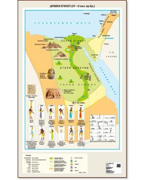 Стенна карта: Древен Египет (ІV – IІ хил. пр.Хр.) - 107х175см
