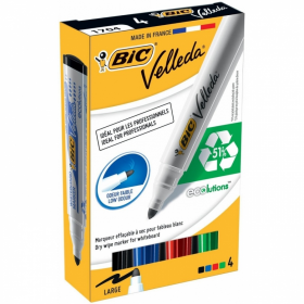 Комплект маркер за бяла дъска BIC Eco Velleda 1701