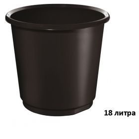 Кош плътeн Helit 18 l Черен